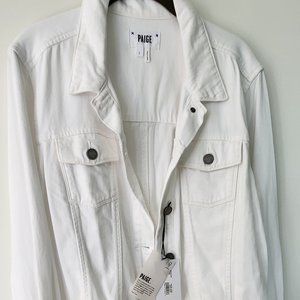 Paige White Denim Aveline Jacket, NWT, Size L